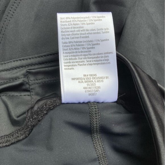 Black Skirt Skort Tennis Pickleball Golf NEW Womens Medium - Picture 9 of 12